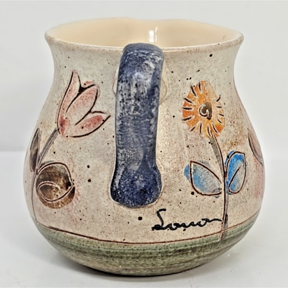 Modigliani Via Condotti Roma 3.5"H Creamer Original Painted Vintage U324 - Picture 2 of 8